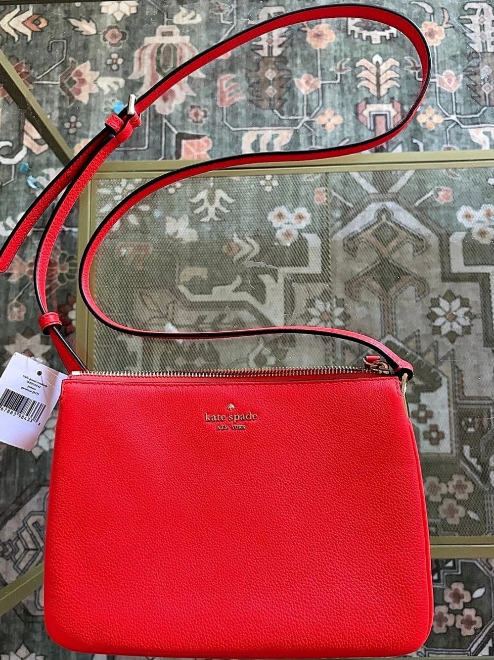 kate spade new york Jackson Triple Gusset Crossbody Red NWT